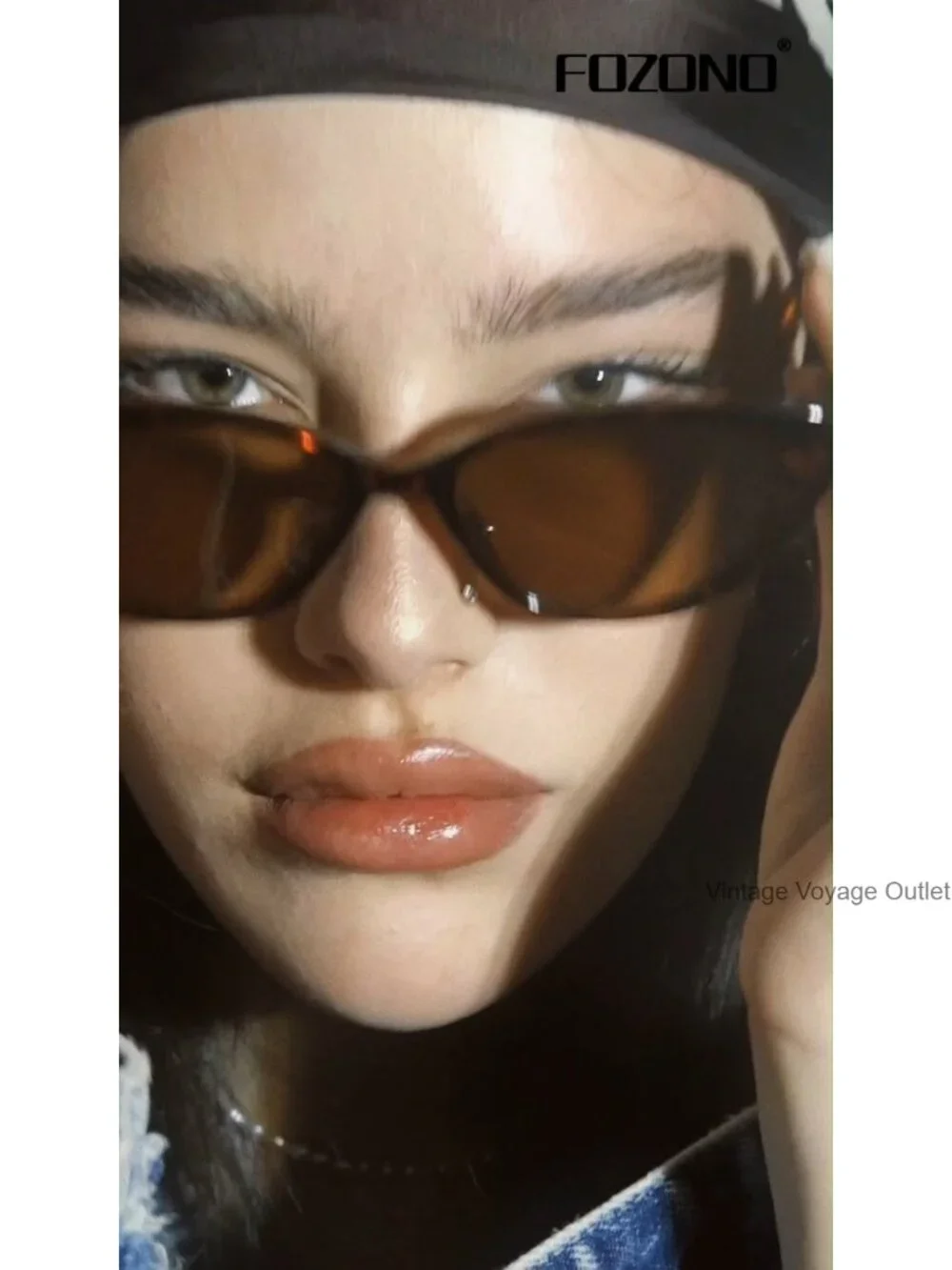 90s Retro Small Cat Eye Sunglasses Women UV400 Narrow Frame